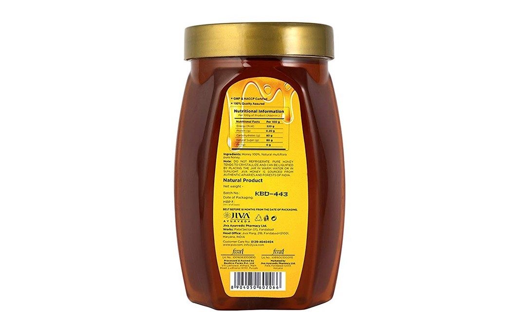 Jiva Ayurveda Honey    Plastic Jar  1 kilogram